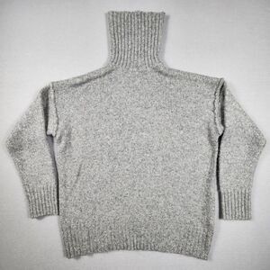 Label of Graded Goods Knitted Turtleneck Sweater Lightweight Womens Small Gray